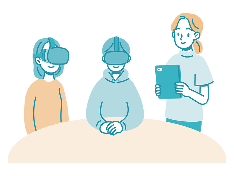 VR（仮想現実）を活用した新しいサポート「FACEDUO」を導入しました